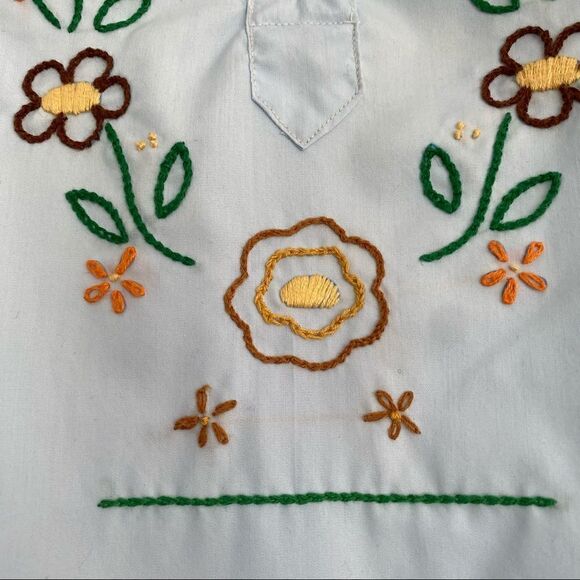 Vintage Handmade Girls Boho Embroidered Dress - Picture 3 of 5